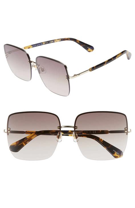 kate spade rimless square sunglasses